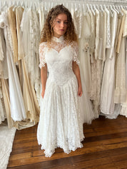 1970s Lace Heart Dress