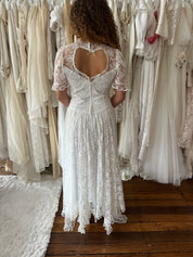 1970s Lace Heart Dress