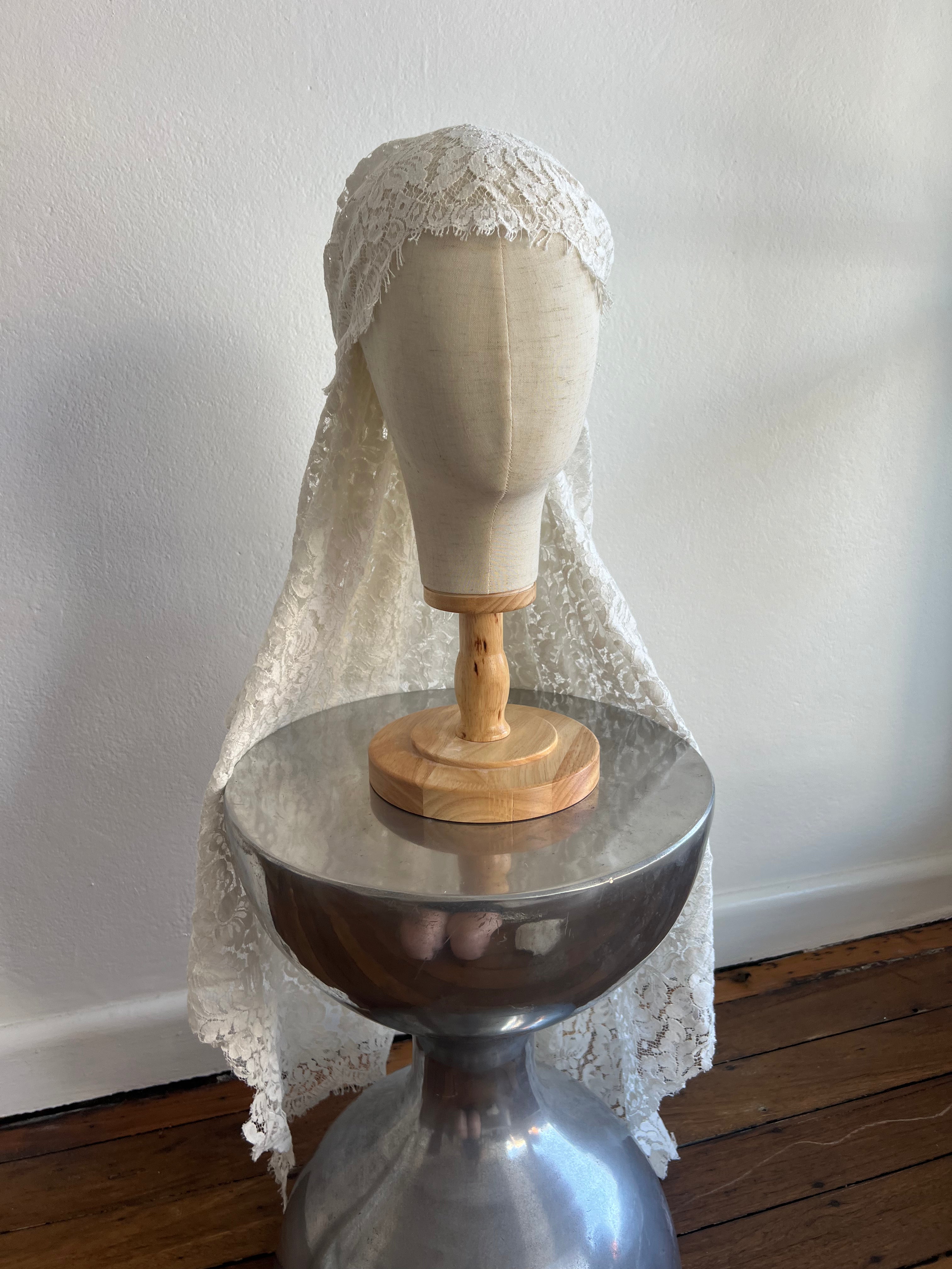 Reworked Lace Head Scarf