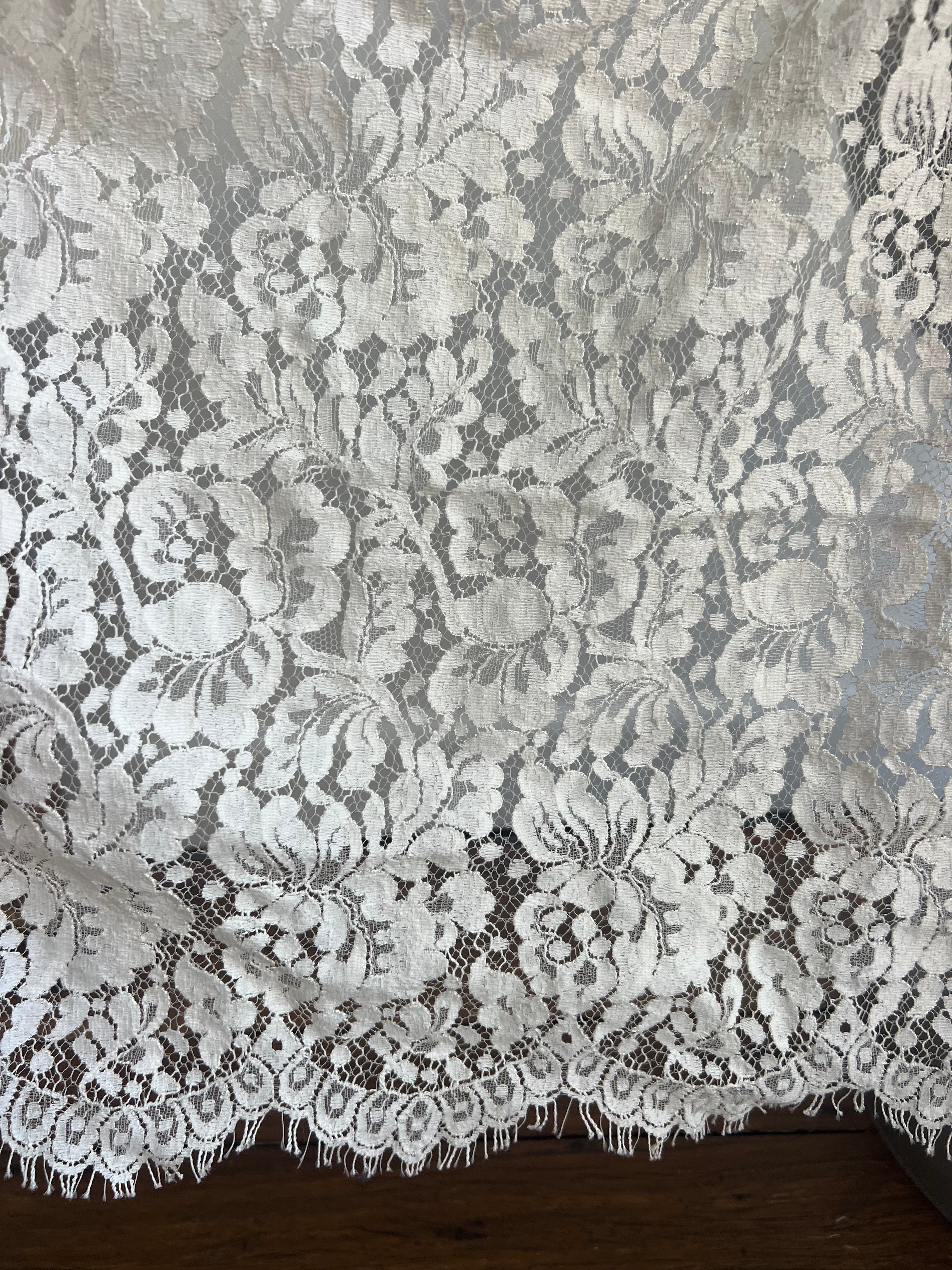 Reworked Lace Head Scarf