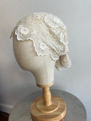 1910s Antique Cotton Lace Bonnet