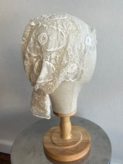 1910s Antique Cotton Lace Bonnet