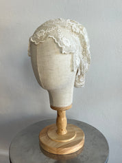 1910s Antique Cotton Lace Bonnet