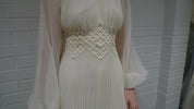1970s Franke Stuart Pleated Dress