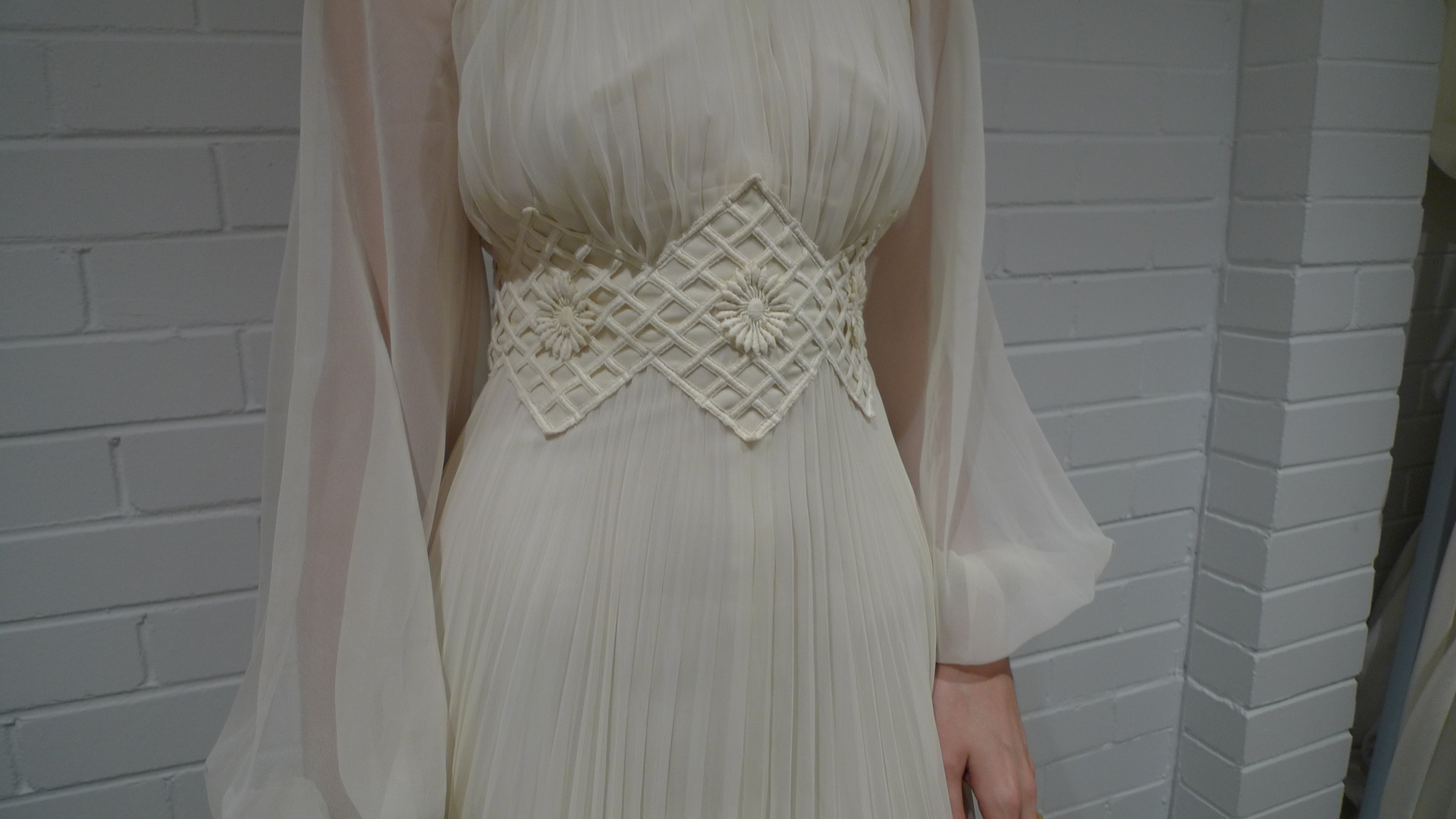 1970s Franke Stuart Pleated Dress