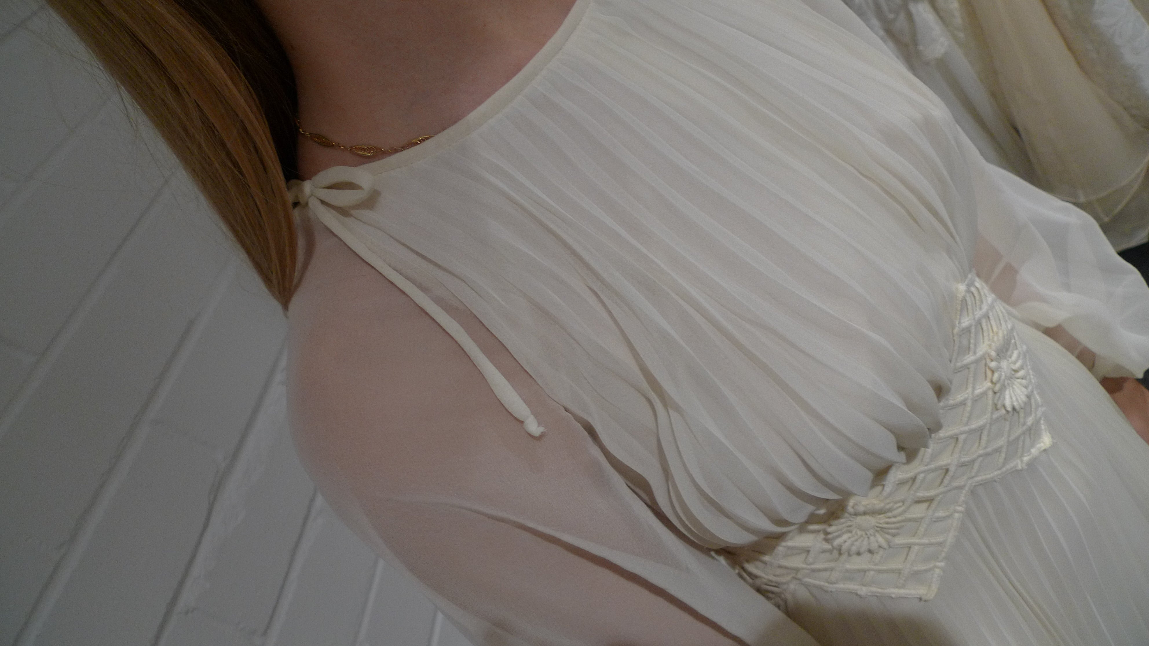 1970s Franke Stuart Pleated Dress