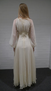 1970s Franke Stuart Pleated Dress