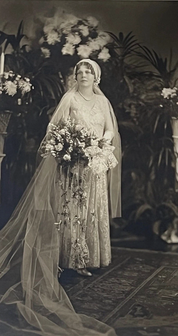 20s Wax Flower Juliet Cap Cathedral Veil