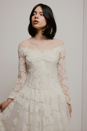 50s Priscilla of Boston Lace Ballgown