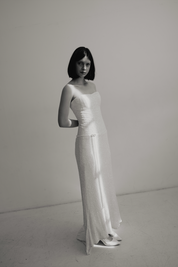 90s Strapless Sequin Mermaid Dress