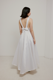 90s Satin Swirl Detail Jessica McClintock Dress