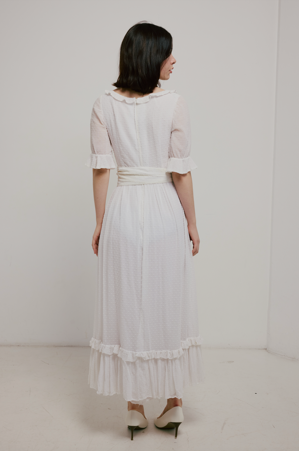 70s Peasant Style Dress with detachable belt