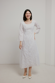 70s Mexican Embroidered Daisy Dress