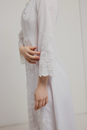 70s Mexican Embroidered Daisy Dress