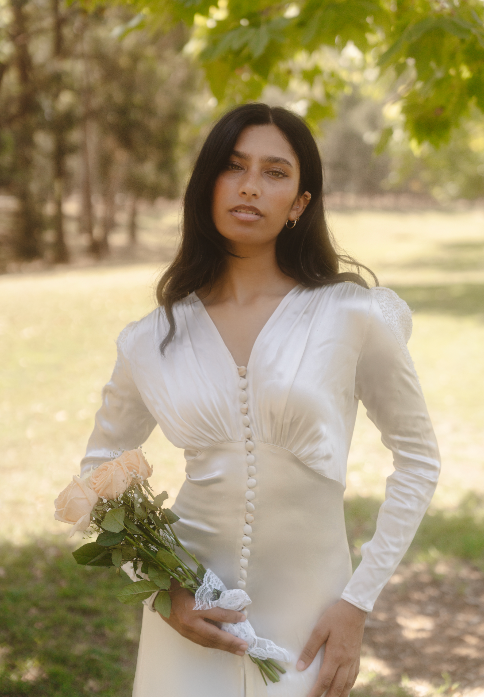 1939 Slipper Silk Satin Empress Dress