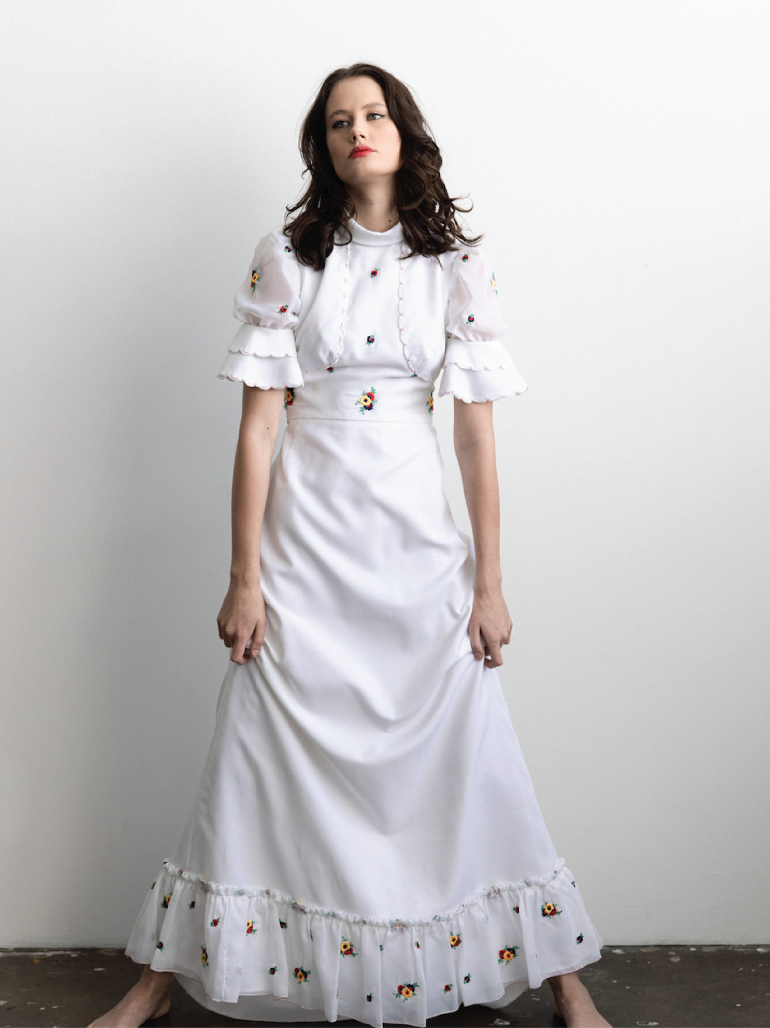 70s Swedish Embroidered Dress Fruitful Bridal 70s Swedish Embroidered Dress Fruitful Bridal