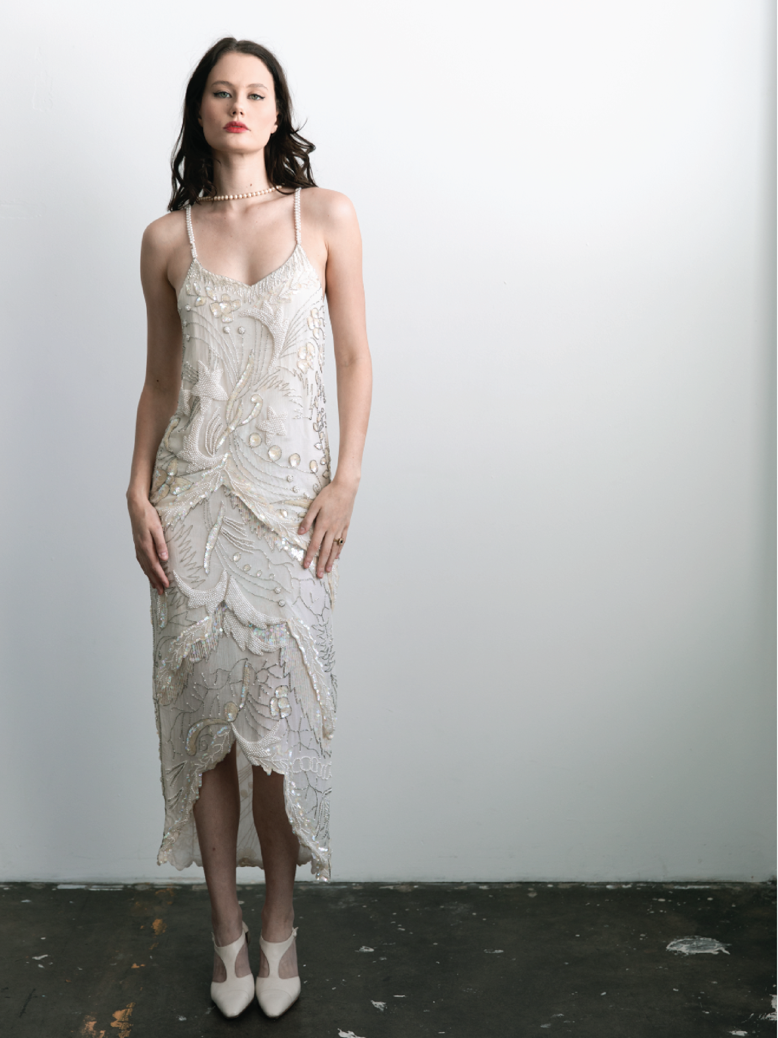 1930s Beaded Slip Dress