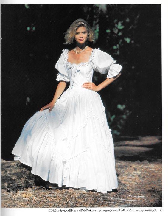 80s Vintage Laura Ashley Cotton Wedding Dress – Fruitful Bridal
